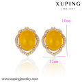 93021-Xuping bijoux Fashion nouvelle boucle d&#39;oreille avec plaqué or 18 carats